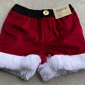 Chubbies Red and White Santa Shorts